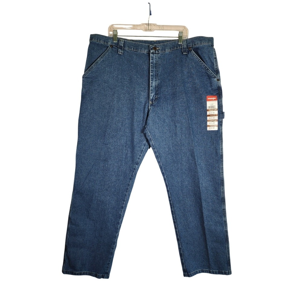 Wrangler NWT Five Star Heritage Carpenter Blue Jeans Men's 42x30 Work Pants